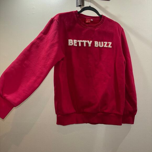 Betty Buzz Red Crewneck Sweatshirt | Size Medium | Blake Lively Brand - Picture 6 of 8
